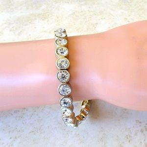 Rhinestone Studded Stretch Bracelet
